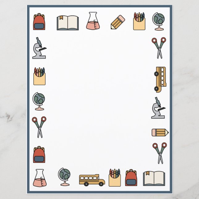 Lámina Globo de libros de bus para profesores sobre temas (Anverso)