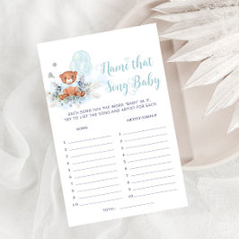 Lámina Globo De Oso De Teddy Que Cantó Boy Juego De Baby