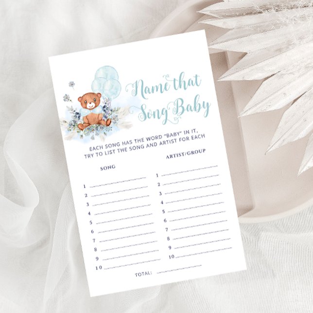 Lámina Globo De Oso De Teddy Que Cantó Boy Juego De Baby  (Subido por el creador)