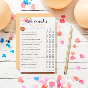 Lámina Globos arcoiris en juego de adivinanzas