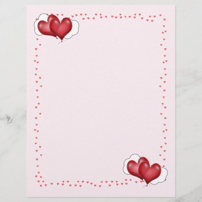 Lámina Globos cardíacos con corazones pequeños (Anverso)