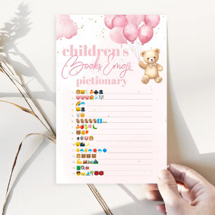 Lámina Globos con niños libros de emoji piccionario