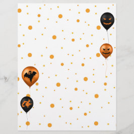 Lámina Globos de fiesta de Halloween feliz