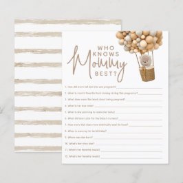 Lámina Globos de oso Juego de ducha neutra de género mode