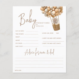 Lámina Globos de oso Juego de ducha neutra de género mode