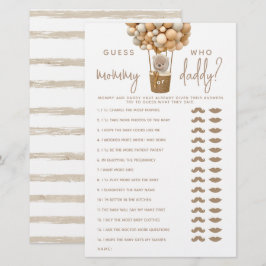 Lámina Globos de oso Juego de ducha neutra de género mode