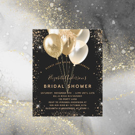 Lámina Globos purpurinas de oro negro de Budget Bridal Sh