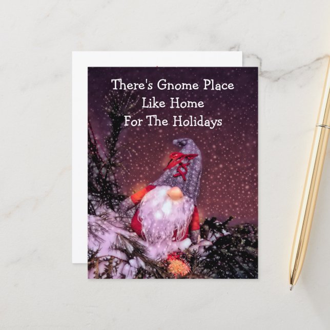 Lámina Gnome Navidades De Presupuesto Nueva Casa Para Vac (Anverso/Reverso In Situ)