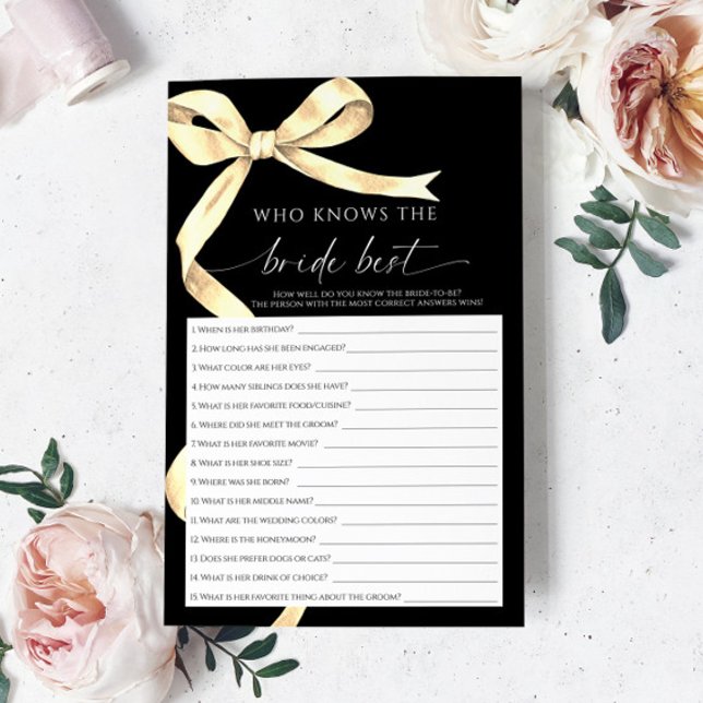 Lámina Gold Bow quien conoce al mejor juego de novias (Subido por el creador)