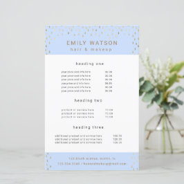 Lámina Gold Rain Drops Faux Relieve metalizado Service y