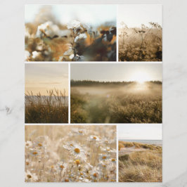 Lámina Golden hour nature Scrapbook paper for cutouts
