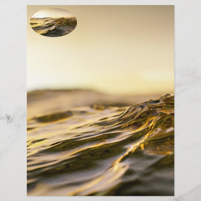 Lámina Golden Ocean Sunset (Anverso)