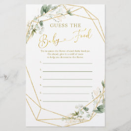 Lámina Goma de bebé geométrico en sangre adivina comida p