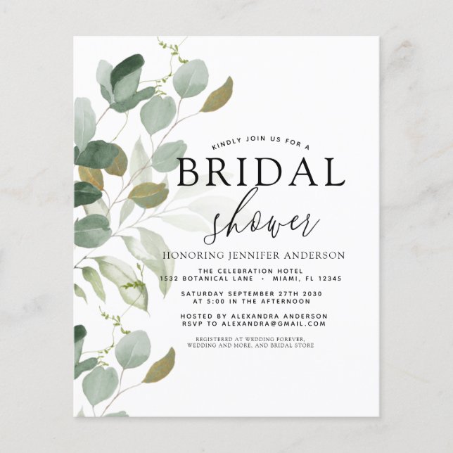 Lámina Goma de lluvia presupuestal Eucalyptus (Anverso)