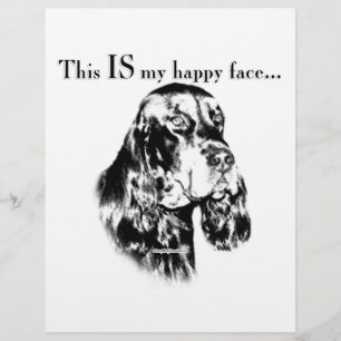 Lámina Gordon Setter Happy Face