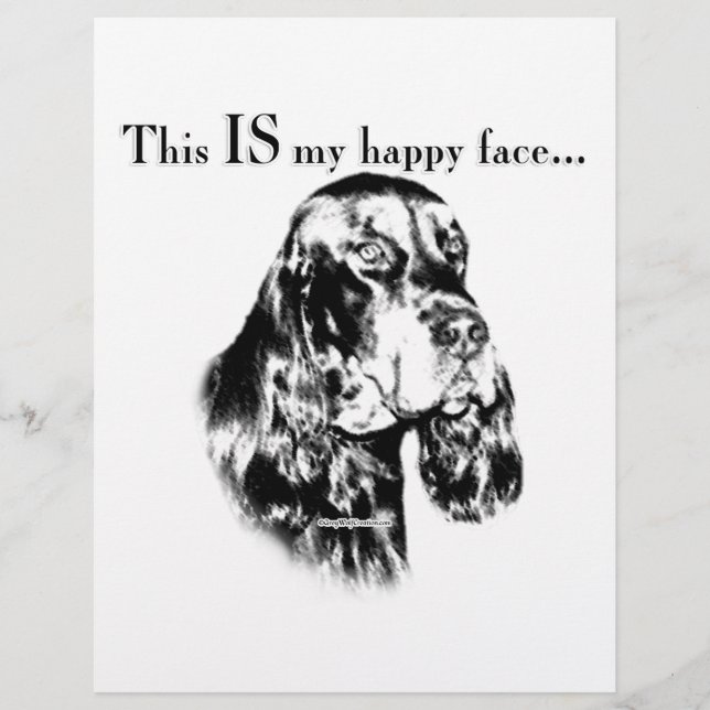 Lámina Gordon Setter Happy Face (Anverso)