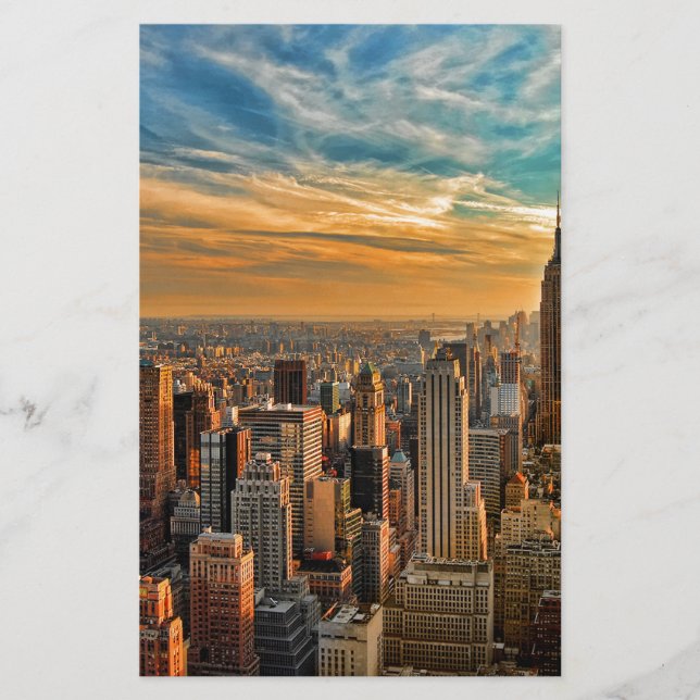 Lámina Gorge Sunset en Manhattan, Nueva York (Anverso)