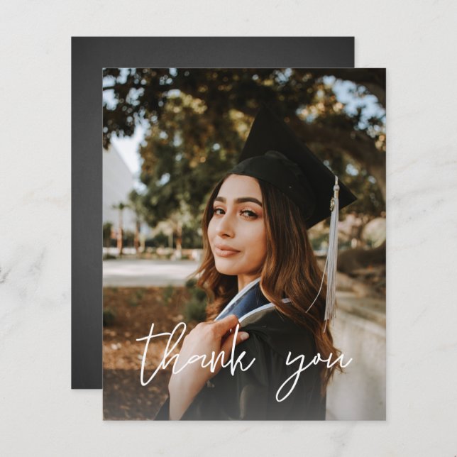 Lámina Gorra de Graduación de Foto Presupuestaria Chalkbo (Anverso / Reverso)