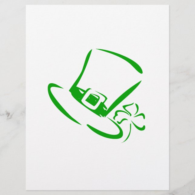 Lámina Gorra del Día de San Patricio (Anverso)