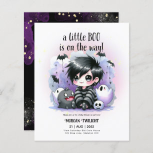 Lámina Gótico Niño Fantasma Pequeño Boo en camino