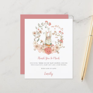 Lámina Gracias a la cuenta de Baby Shower de Budget Cuny