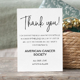 Lámina Gracias A Los Invitados Donando Al Boda De Caridad