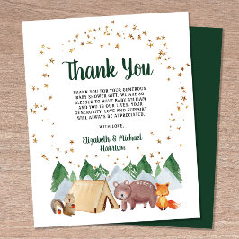 Lámina Gracias por la Rústica Presupuestación de Woodland