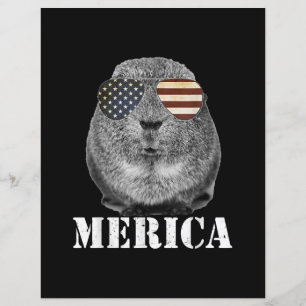 Lámina Graciosa Guinea Cerdo Merica Patriótica Ue Glass D