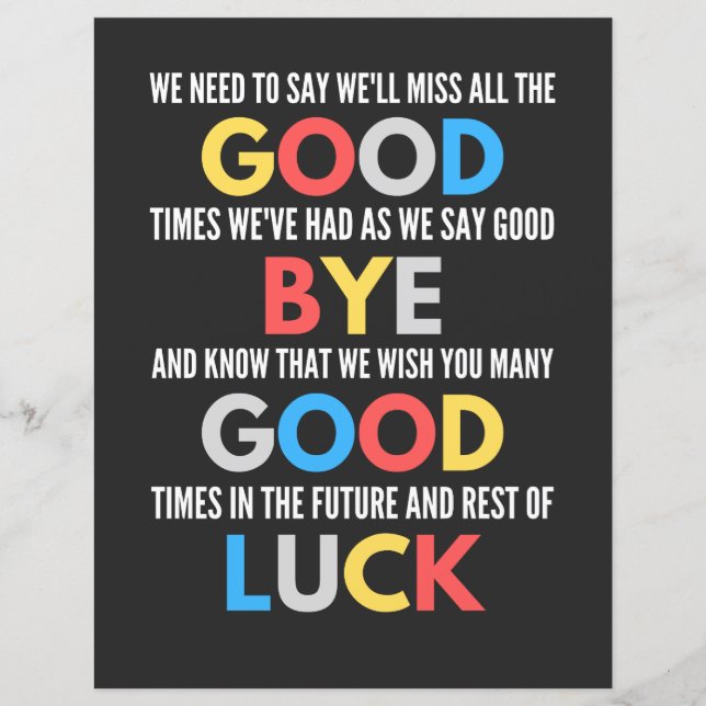 Lámina Gracioso Despediéndose De Adiós (Anverso)