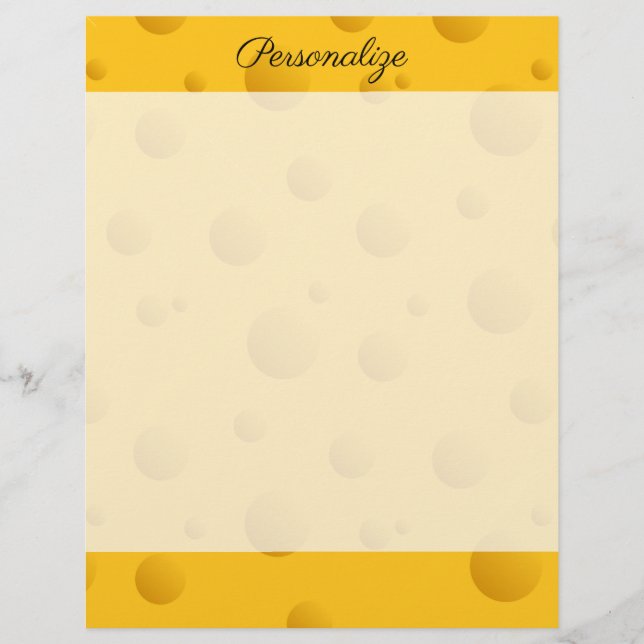 Lámina Gracioso papel de escritura de textura de queso su (Anverso)