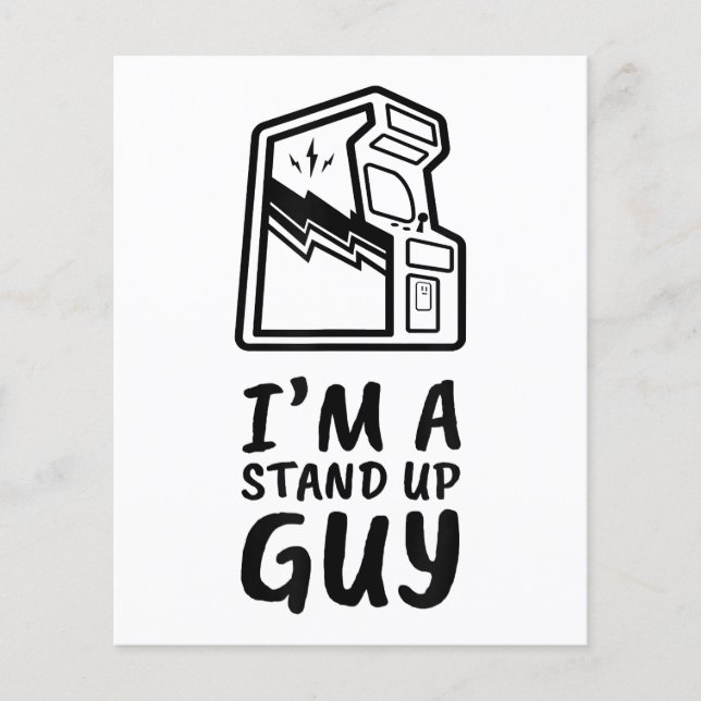 Lámina Gracioso videojuego de retro gamer Arcade Viejo Co (Anverso)