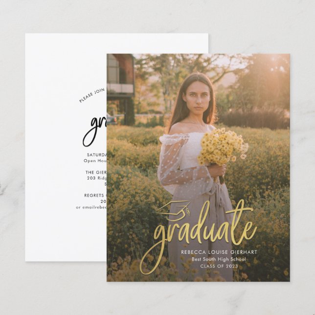 Lámina Graduación 2023 Invitación a la Casa Abierta para  (Anverso / Reverso)