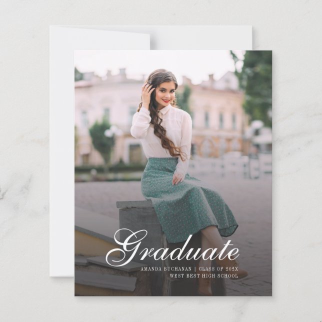 Lámina Graduación 2025 Invitación de fotografía de grado (Anverso)