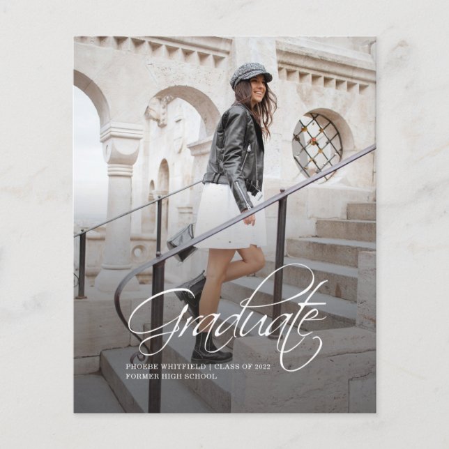 Lámina Graduación 2025 Invitación de guión gráfico (Anverso)