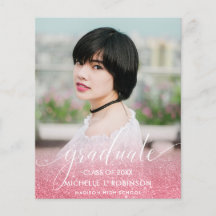 Graduación de Foto de Ombre Girly, Purpurina de PI