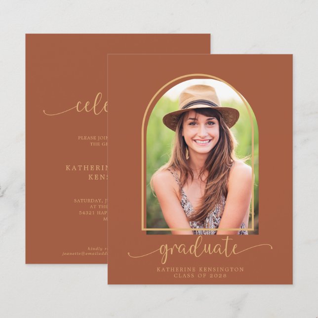 Lámina Graduación de fotografía del Arco de Terracota Mod (Anverso / Reverso)