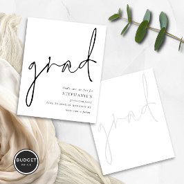 Lámina Graduación de guión moderno de presupuesto Guardar