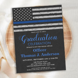 Lámina Graduación de la policía presupuestaria Invitación