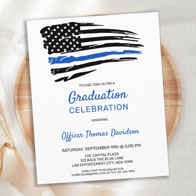 Lámina Graduación de la policía presupuestaria Invitación (Subido por el creador)