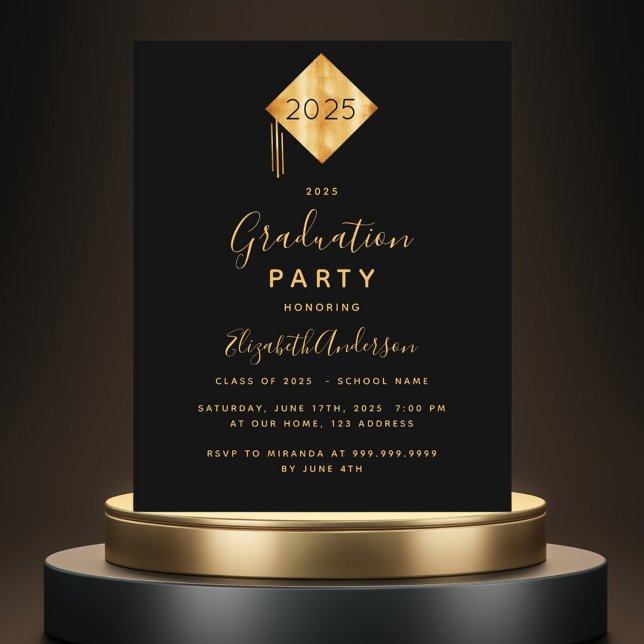 Lámina Graduación de presupuesto 2023 invitación de oro n (Subido por el creador)