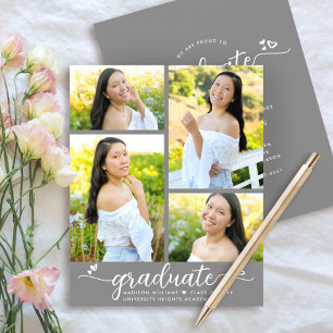 Lámina Graduación de presupuesto gris 4 Invitación a guió