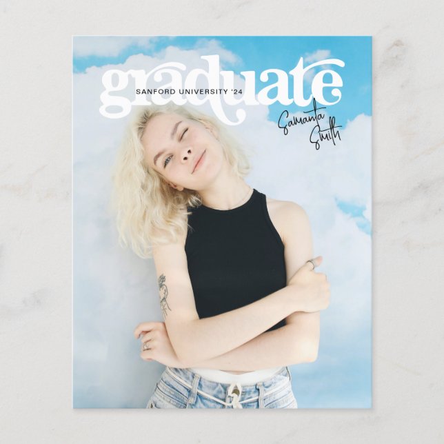 Lámina Graduación del Collage de fotos de tipografía de é (Anverso)