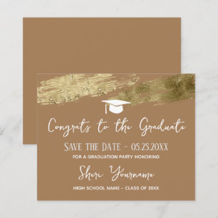 Lámina Graduación Guardar la fecha de oro