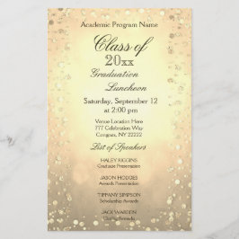Lámina Graduación Luncheon Gold Confetti
