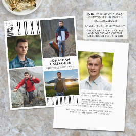 Lámina Graduación moderna de presupuesto 5 Invitación de 