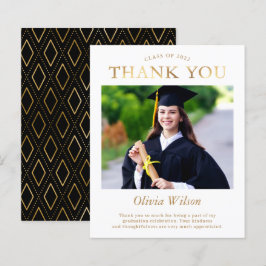 Lámina Graduación simple de fotos de oro en presupuesto