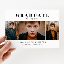 Graduado de presupuesto 3 Invitación de Graduación