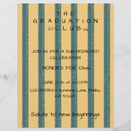 Lámina  "Graduation Club" invitation Paper Sheet