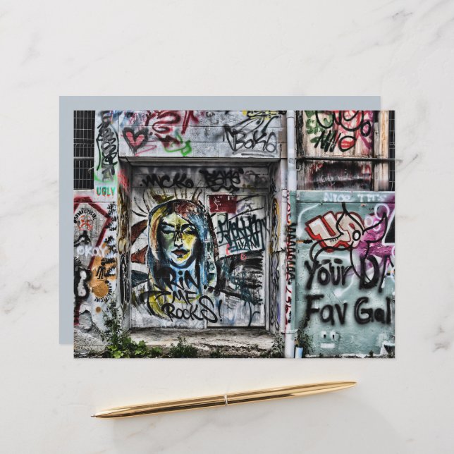 Lámina Graffiti arte urbano moderno de Guay (Anverso/Reverso In Situ)