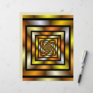 Lámina Gráfica trippy colorida de túnel luminoso